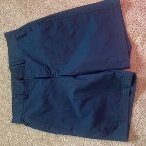 Lululemon Athletica Dark Blue Flat Front Shorts